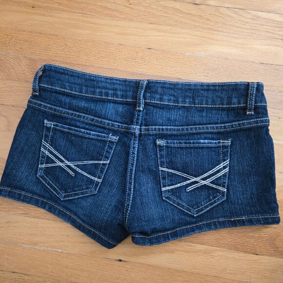 Vintage y2k aeropostale micro mini denim shorts - Picture 1 of 4
